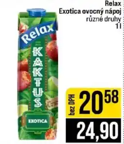 Jip Relax Exotica ovocný nápoj nabídka