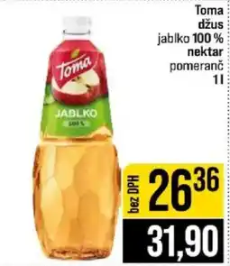 Jip Toma džus jablko 100 % nektar pomeranč nabídka