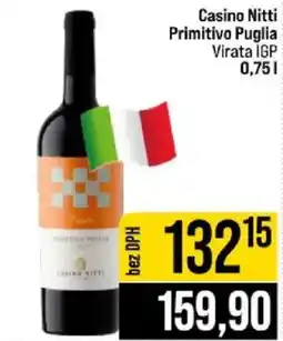 Jip Casino Nitti Primitivo Puglia Virata IGP nabídka