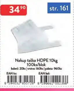 Qanto Nakup taška HDPE nabídka