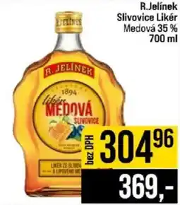 Jip R.Jelínek medová slivovice nabídka