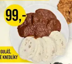 Jip Guláš, knedlíky nabídka