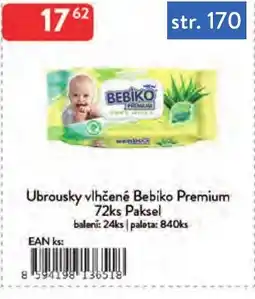 Qanto Bebiko ubrousky vlhčené premium nabídka