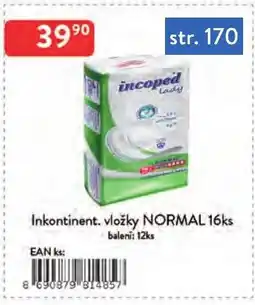 Qanto Inkontinent vložky normal nabídka