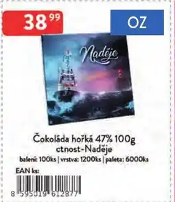 Qanto Čokoláda hořká 47% nabídka