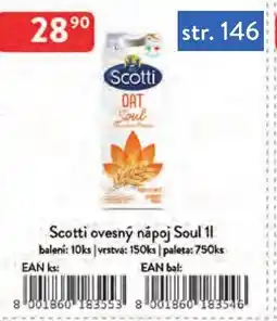 Qanto Scotti ovesný nápoj Soul nabídka