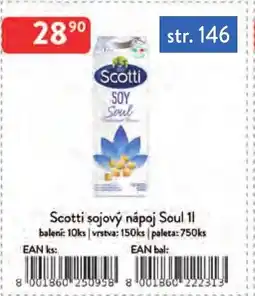 Qanto Scotti sojový nápoj Soul nabídka