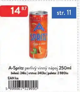 Qanto A-spritz perlivý vinný nápoj nabídka