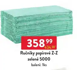 Qanto Z-Z ručníky papírové zelené 5000 nabídka