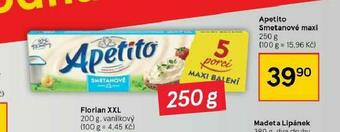 Tesco Apetito smetanové maxi nabídka