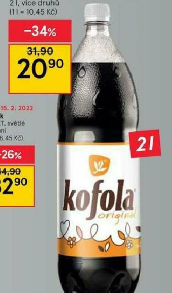 Tesco Kofola 2l nabídka