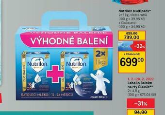 Tesco Nutrilon multipack nabídka