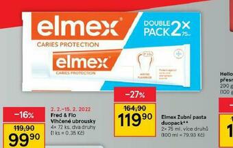 Tesco Elmex zubní pasta duopack nabídka