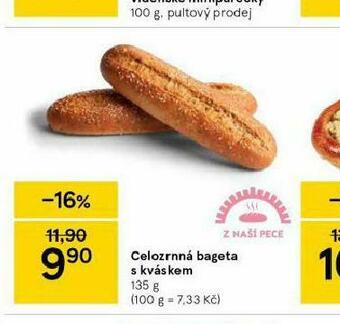 Tesco Celozrnná bageta s kváskem nabídka
