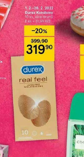Tesco Durex kondomy nabídka