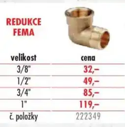 Uni Hobby Redukce fema nabídka