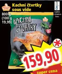 Norma Kachní čtvrtky sous vide nabídka
