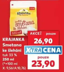 Kaufland Krajanka Smetana ke šlehání nabídka