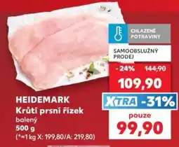 Kaufland Heidemark krůtí prsní řízek nabídka