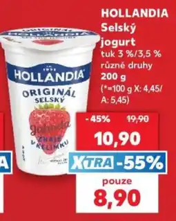 Kaufland Hollandia selský jogurt nabídka