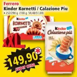Norma Ferrero Kinder Kornetti / Calazion Piu nabídka