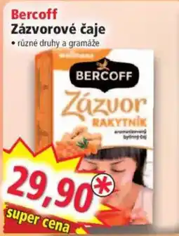 Norma Bercoff zázvorové čaje nabídka