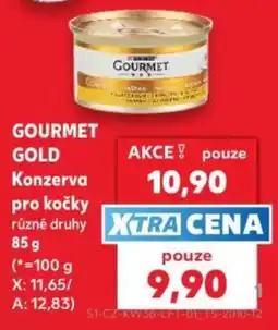 Kaufland Gourmet gold konzerva pro kočky nabídka