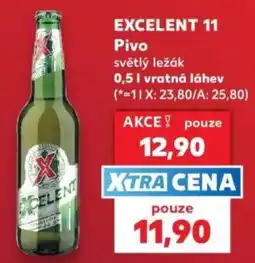 Kaufland Excelent světlý ležák nabídka