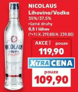 Kaufland Nicolaus Vodka nabídka