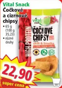 Norma Vitaly Snack čočkové a cizrnové chipsy nabídka