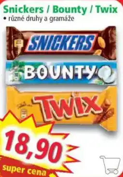 Norma Snickers Bounty Twix nabídka