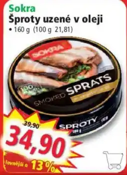 Norma Sokra šproty uzené v oleji nabídka