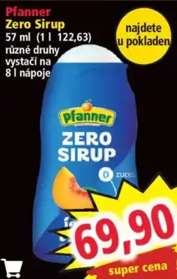 Norma Pfanner Zero Sirup nabídka