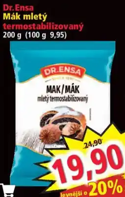 Norma Dr.Ensa mak / mák mletý termostabilizovaný nabídka