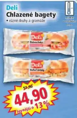Norma Deli chlazené bagety nabídka