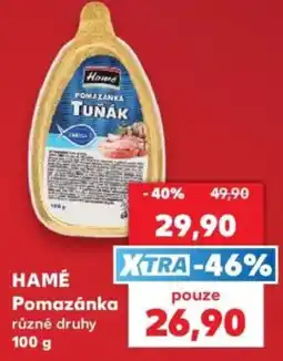 Kaufland Hamé pomazánka tunák nabídka