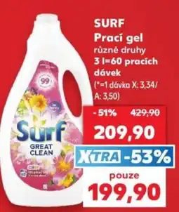 Kaufland Surf prací gel nabídka