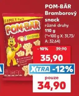 Kaufland Pom-bar bramborovy snack nabídka