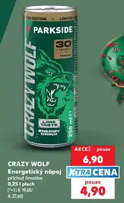 Kaufland Crazy Wolf Energetický nápoj nabídka