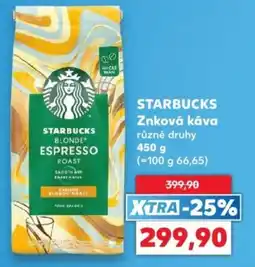 Kaufland Starbucks znková káva nabídka