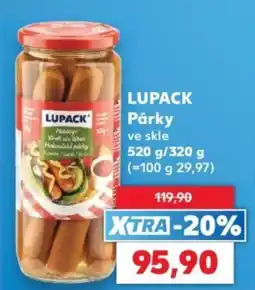 Kaufland Lupack párky ve skle nabídka