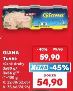 Kaufland Giana tuňák nabídka