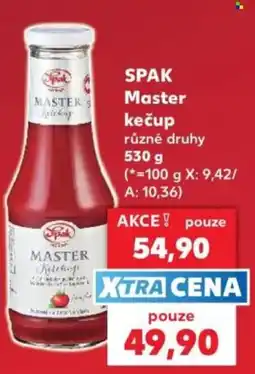 Kaufland Spak master kečup nabídka