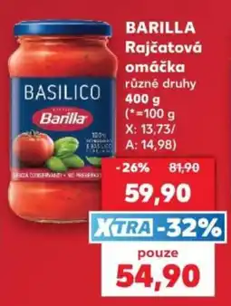 Kaufland Barilla rajčatová omáčka nabídka