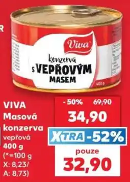 Kaufland Viva masová konzerva vepřová nabídka