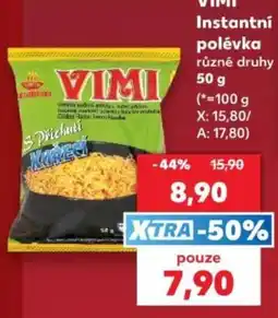 Kaufland Vimi instantní polévka nabídka