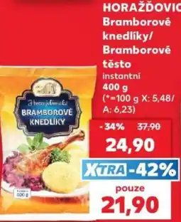 Kaufland Horažďovice bramborové knedlíky nabídka