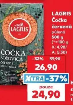 Kaufland Lagris čočka šošovica červená nabídka