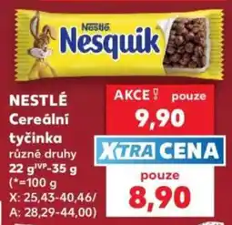 Kaufland Nestlé Cereální tyčinka nabídka