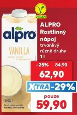 Kaufland Alpro rostlinný nápoj vanilkový nabídka